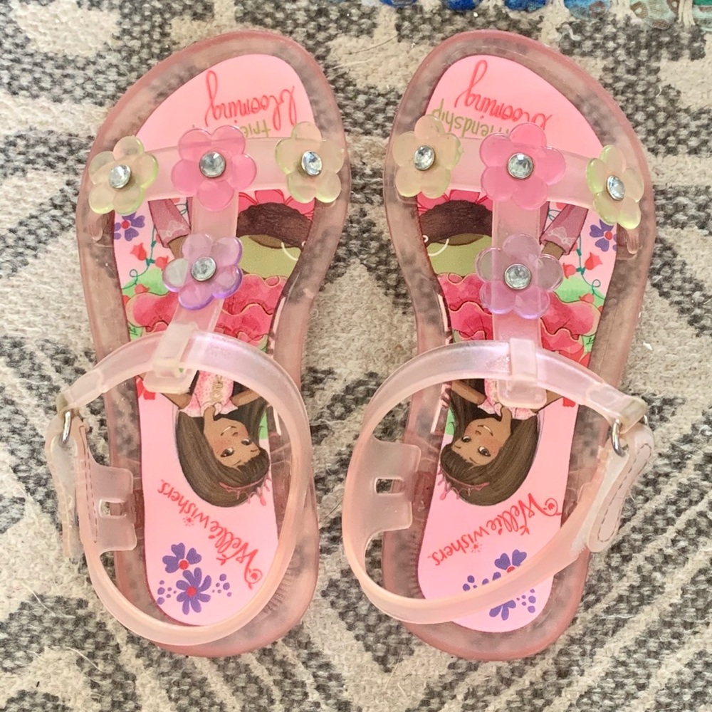 Ashlyn Flower Jelly Sandal- Size 9